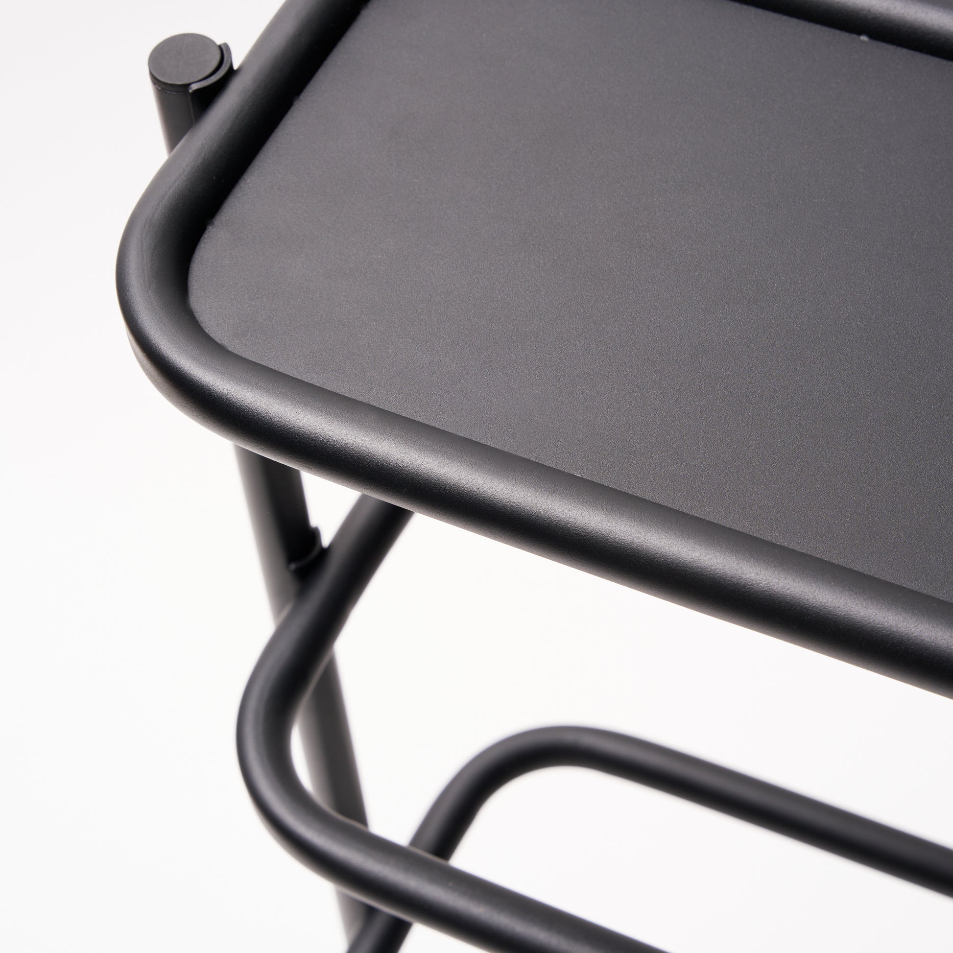 Close-up of Obround Shoe Rack - Tall showing the top